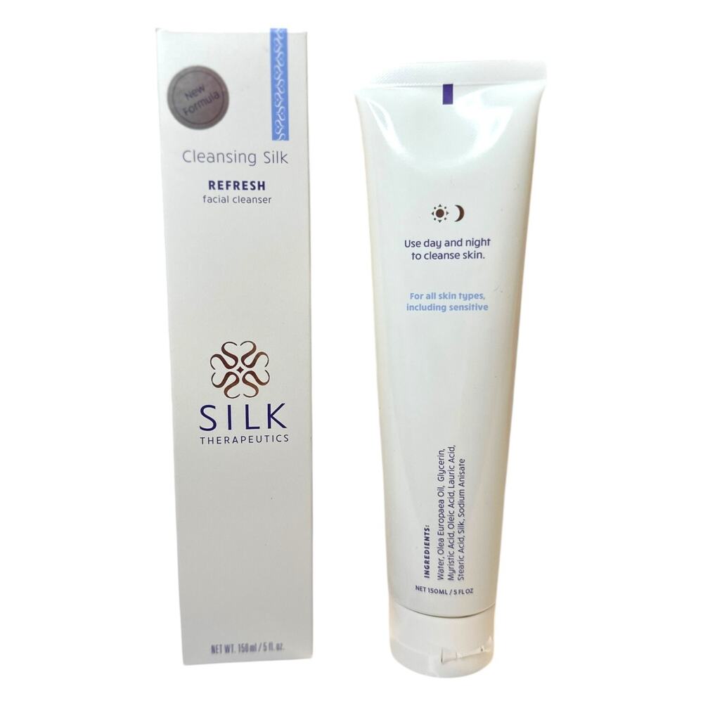 Silk Therapeutics Cleansing Silk Refresh Facial Cleanser Makeup Remover‎ 5 Fl Oz